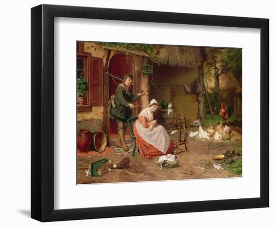 Farmyard Scene-Jan David Cole-Framed Giclee Print