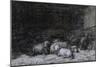Farmyard Scene-Charles Emile Jacque-Mounted Giclee Print