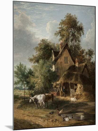 Farmyard Scene-George Vincent-Mounted Giclee Print