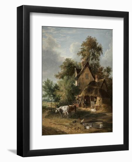 Farmyard Scene-George Vincent-Framed Giclee Print