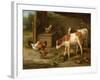 Farmyard Scene-Walter Hunt-Framed Giclee Print