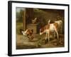 Farmyard Scene-Walter Hunt-Framed Giclee Print