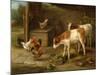 Farmyard Scene-Walter Hunt-Mounted Giclee Print