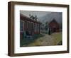 Farmyard, Western Norway-Hans Andreas Dahl-Framed Giclee Print