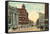 Farnam Street, Omaha, Nebraska-null-Framed Stretched Canvas