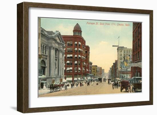 Farnam Street, Omaha, Nebraska-null-Framed Art Print