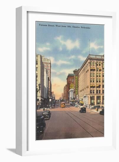 Farnam Street, Omaha, Nebraska-null-Framed Art Print