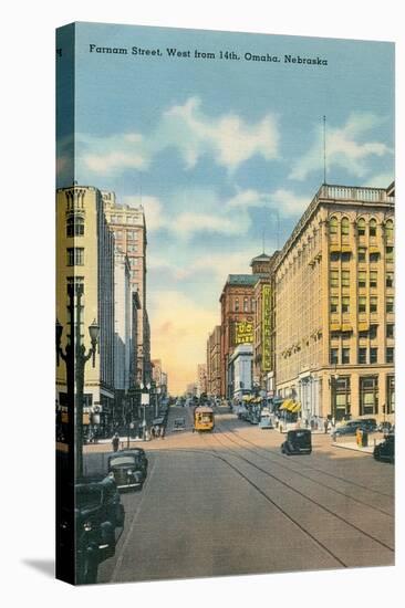 Farnam Street, Omaha, Nebraska-null-Stretched Canvas