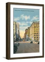 Farnam Street, Omaha, Nebraska-null-Framed Art Print