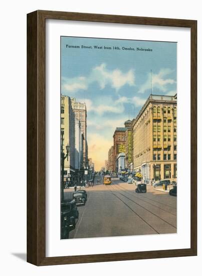 Farnam Street, Omaha, Nebraska-null-Framed Art Print