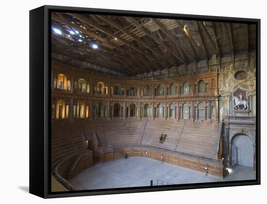 Farnese Theatre in the Pilotta Palace, Parma, Emilia-Romagna, Italy, Europe-Pitamitz Sergio-Framed Stretched Canvas