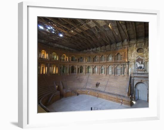 Farnese Theatre in the Pilotta Palace, Parma, Emilia-Romagna, Italy, Europe-Pitamitz Sergio-Framed Photographic Print