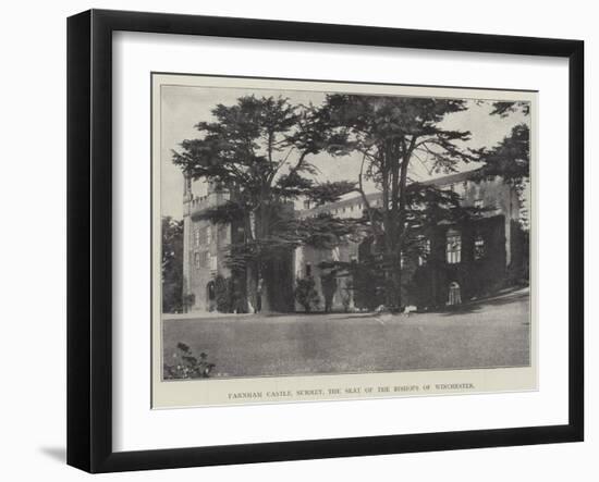 Farnham Castle, Surrey, the Seat of the Bishops of Winchester-null-Framed Giclee Print