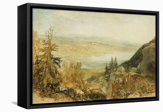 Farnley Hall From Above Otley-J. M. W. Turner-Framed Stretched Canvas