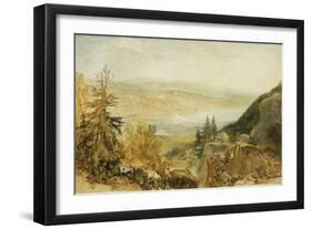 Farnley Hall From Above Otley-J. M. W. Turner-Framed Giclee Print