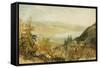 Farnley Hall From Above Otley-J. M. W. Turner-Framed Stretched Canvas