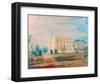 Farnley Hall from the East, 1818-J M W Turner-Framed Giclee Print