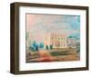 Farnley Hall from the East, 1818-J M W Turner-Framed Giclee Print