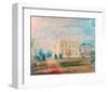 Farnley Hall from the East, 1818-J M W Turner-Framed Giclee Print