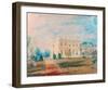Farnley Hall from the East, 1818-J M W Turner-Framed Giclee Print