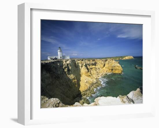 Faro De Cabo Rojo Lighthouse, The Pasaje De La Mona, Puerto Rico-Ellen Clark-Framed Photographic Print