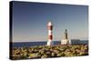 Faro De Fuencaliente Lighthouses at Sunrise, Punta De Fuencaliente, La Palma, Canary Islands, Spain-Markus Lange-Stretched Canvas