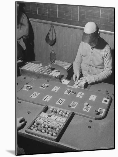 Faro Game in Progress in Las Vegas Casino-Peter Stackpole-Mounted Photographic Print