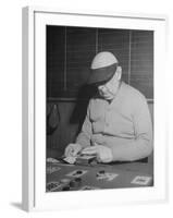 Faro Game in Progress in Las Vegas Casino-null-Framed Photographic Print