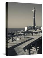 Faro Jose Ignacio, Atlantic Ocean Resort Town, Village Lighthouse, Uruguay-Walter Bibikow-Stretched Canvas