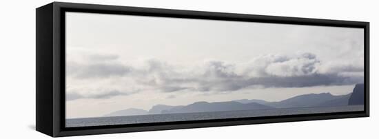 Faroes, blurred, horizon-olbor-Framed Stretched Canvas