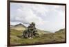 Faroes, cairn-olbor-Framed Photographic Print