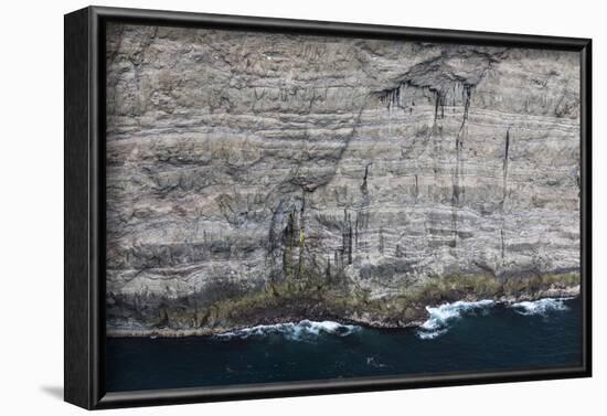 Faroes, cliffs, rocks, detail-olbor-Framed Photographic Print