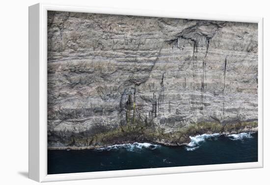 Faroes, cliffs, rocks, detail-olbor-Framed Photographic Print
