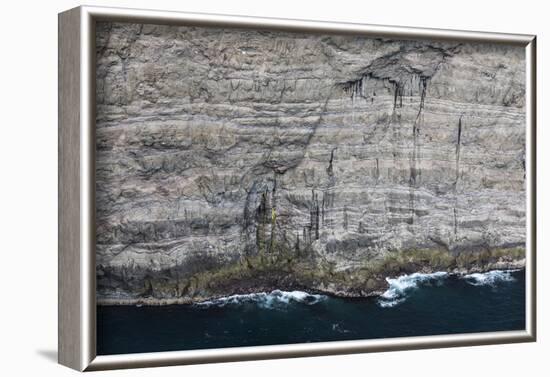 Faroes, cliffs, rocks, detail-olbor-Framed Photographic Print