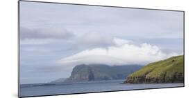 Faroes, coast, scenery, sea, Mykines-olbor-Mounted Photographic Print