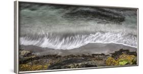 Faroes, coast, waves, rocks, abstract-olbor-Framed Photographic Print