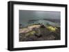 Faroes, coast, waves, rocks, abstract-olbor-Framed Photographic Print