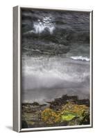 Faroes, coast, waves, rocks, abstract-olbor-Framed Photographic Print