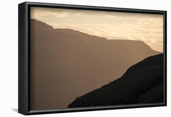 Faroes, mountains, back light, detail-olbor-Framed Photographic Print