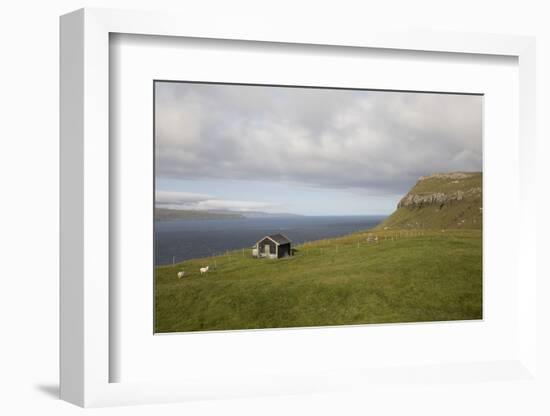 Faroes, Sandoy, house-olbor-Framed Photographic Print