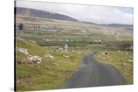 Faroes, Sandoy, street-olbor-Stretched Canvas