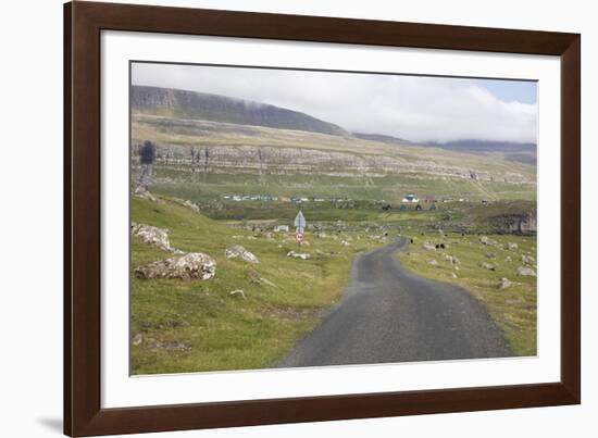 Faroes, Sandoy, street-olbor-Framed Photographic Print