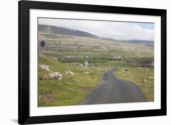 Faroes, Sandoy, street-olbor-Framed Photographic Print