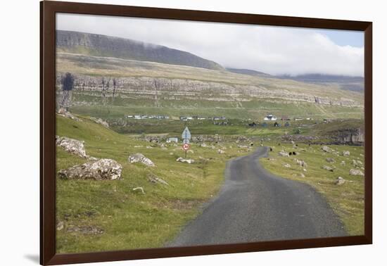Faroes, Sandoy, street-olbor-Framed Photographic Print