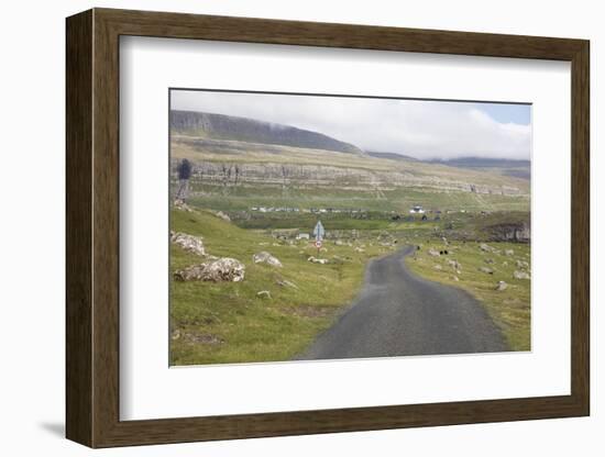 Faroes, Sandoy, street-olbor-Framed Photographic Print