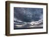 Faroes, silhouette, arrival, clouds-olbor-Framed Photographic Print