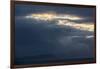 Faroes, silhouette, arrival, clouds-olbor-Framed Photographic Print