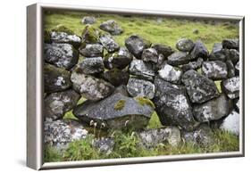 Faroes, stone wall-olbor-Framed Photographic Print