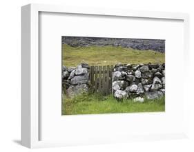 Faroes, stone wall-olbor-Framed Photographic Print