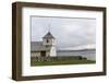 Faroes, Streymoy, Kirkjubour, church-olbor-Framed Photographic Print